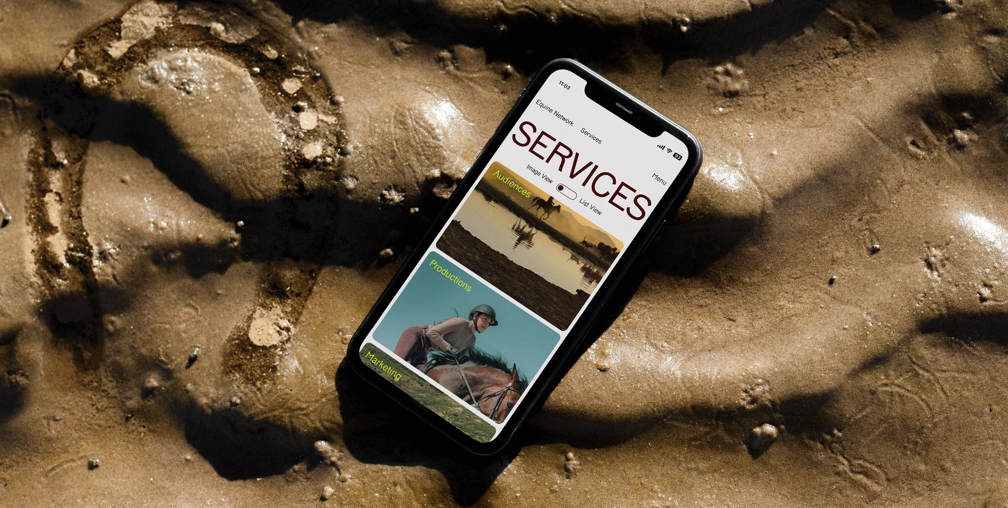 I Phone Mockup Eden website
